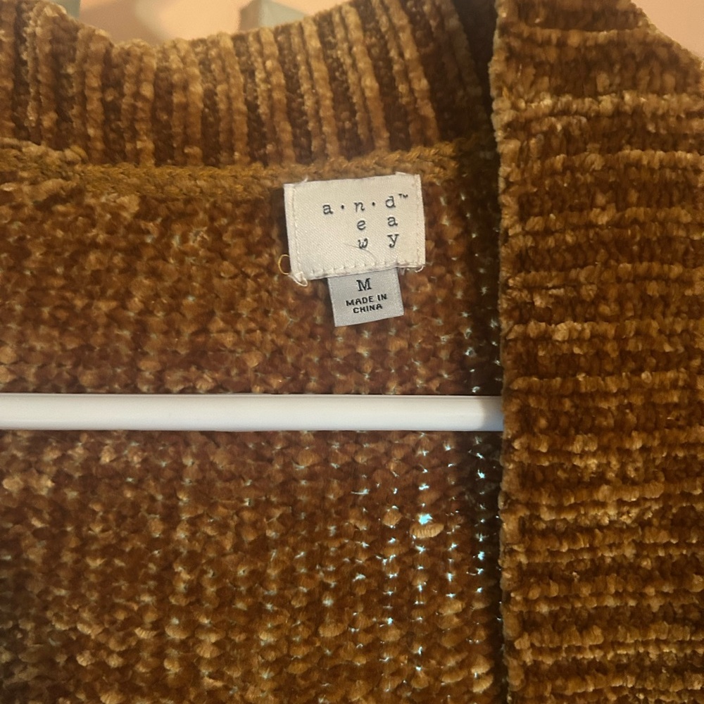 And Other Stories Brown Chenille Sweater